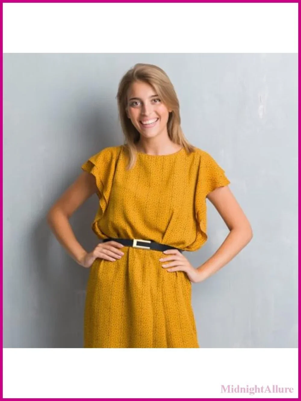 Skinny Leather Waist Belt with Gold-Tone Buckle for Dresses Jeans Pants